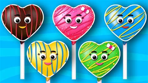 Sweet Heart Cake Pops Finger Family, Ice Cream Lollipop Songs| Cake Pop Finger Family Songs for ...