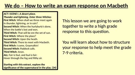 Supernatural in Macbeth - Walkthrough | Teaching Resources