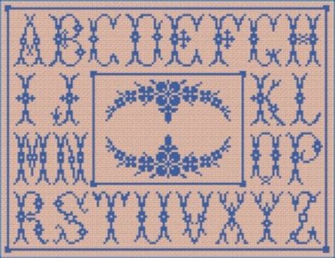 Alphabet Cross Stitch Sampler - Etsy