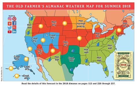 2018 Summer Weather Forecast | U.s. & Canada | The Old Farmer's Almanac ...