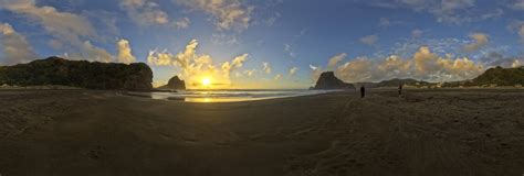 Piha Beach Sunset 360 Panorama | 360Cities