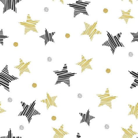 Download Black and Gold Glitter Star Pattern