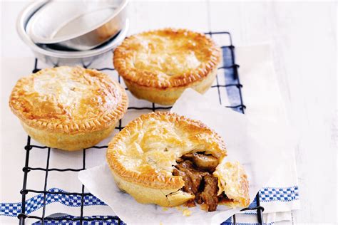 Individual chunky beef pies