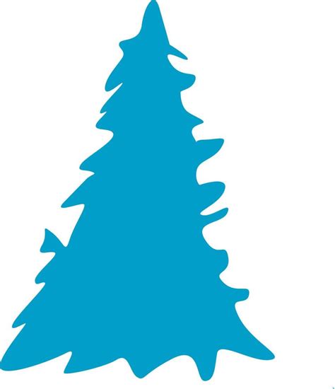 Christmas tree blue silhouette. 11859190 Vector Art at Vecteezy