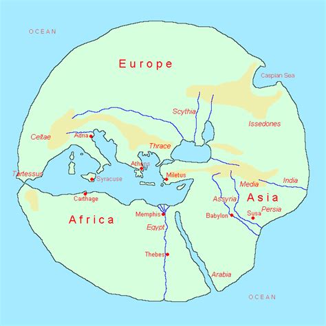 Map Of The World 500 Bc - Map Of Western Hemisphere