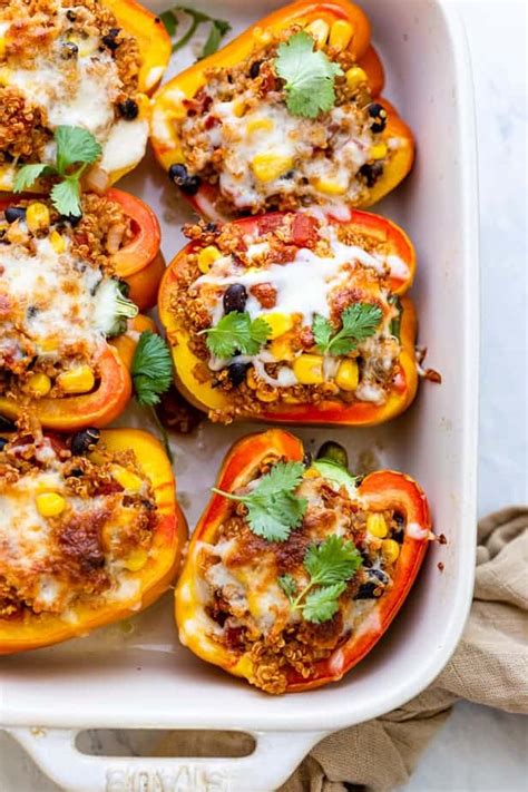 Quinoa Stuffed Peppers | FeelGoodFoodie