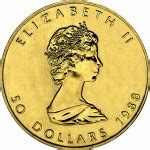 1 oz Canadian Gold Maple Leaf Coins, Bullion
