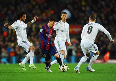 Messi dribbling in Real Madrid vs Barcelona | Neymar Jr - Brazil and ...