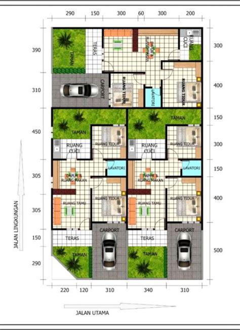 Gambar Denah Desain Rumah Minimalis Type 120 1 2 Lantai Gambar di Rebanas - Rebanas