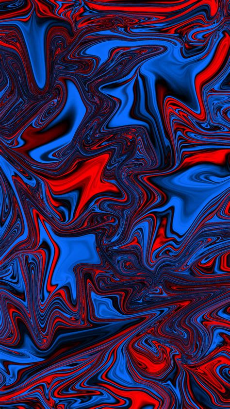 Blue red abstract, black, colorful, colors, flow, liquid, mix, HD phone wallpaper | Peakpx