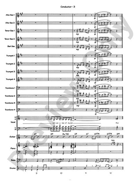 Blue Moon: Score: Jazz Ensemble Score - Digital Sheet Music Download