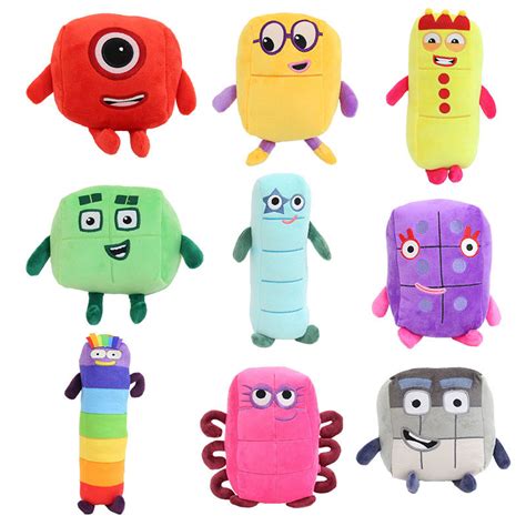 Number Blocks Plush Stuffed Toys, Preschool Toys Recognition 1-10, Addition And Subtraction ...