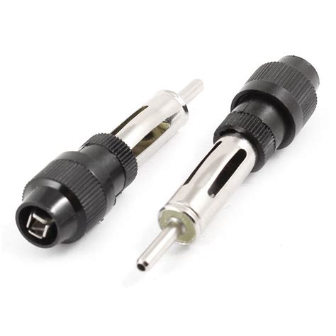 Auto Car Radio AM/FM Antenna Adapter Male Plug Connector Black HY