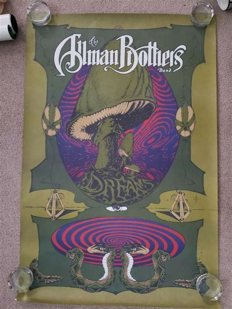 1989 Allman Brothers "Dreams" poster 24" x 36" & 2 small mini posters ...