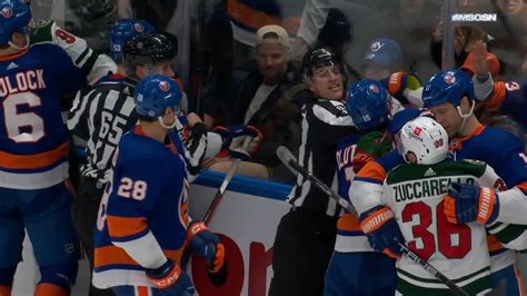 New York Islanders Vs Minnesota Wild Scrum - YouTube