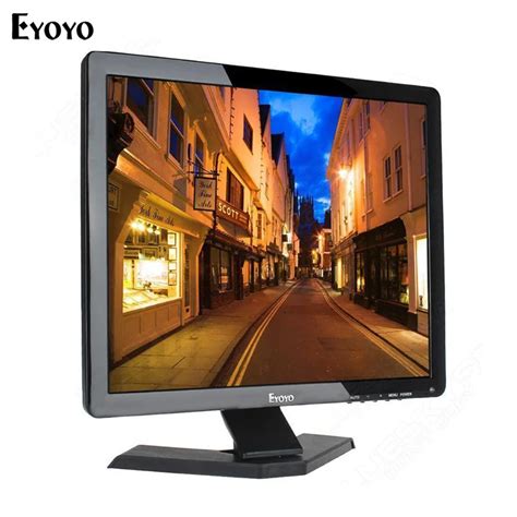 Eyoyo 19" Widescreen Gaming PC CCTV TFT LCD Monitor With BNC AV HDMI VGA USB-in CCTV Monitor ...