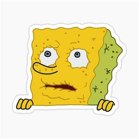 "Thirsty Spongebob Funny Meme" Sticker for Sale by simp13445 | Redbubble