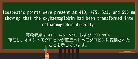 【英単語】isosbestic pointを徹底解説！意味、使い方、例文、読み方