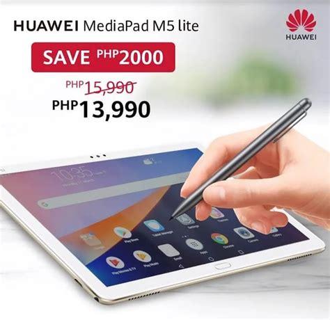 Huawei MediaPad M5 Lite Now Only Php13,990