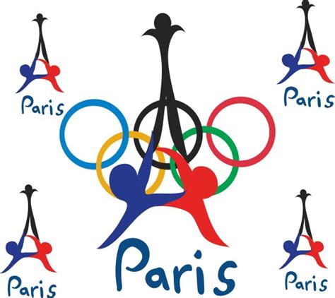 Olympic games paris 2024 logo official symbol Vector Image