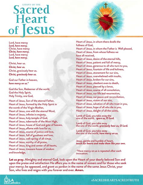 Litany of the Sacred Heart of Jesus - St. Joseph Catholic Parish - La Puente, CA