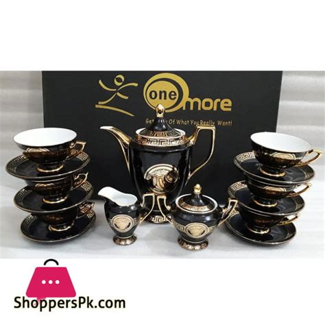 Buy Versace European 15 Pieces Tea Set Bone China Cups and Saucers ...