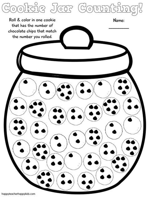 Cookie Jar Coloring Template Coloring Pages