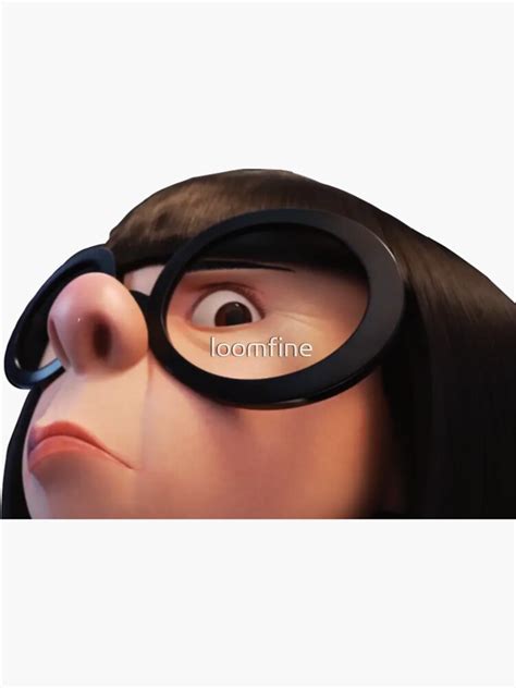 "Edna Mode Meme" Sticker for Sale by loomfine | Redbubble