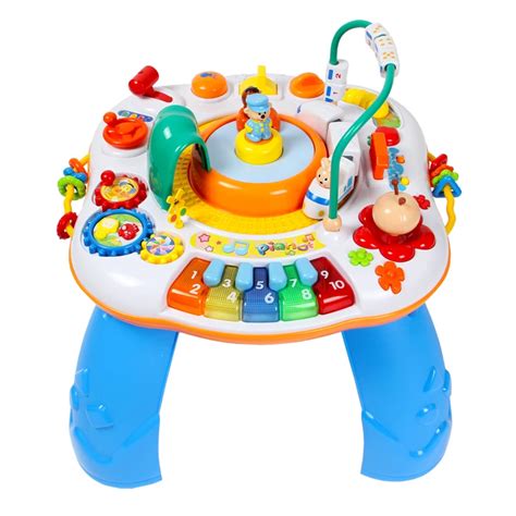 Free shipping musical baby learning table discovering activity baby ...