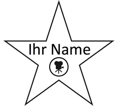 hollywood walk of fame star template - Clip Art Library