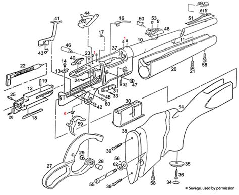 Savage® 99C Clip Type Schematic - Brownells UK