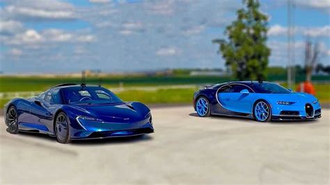 Bugatti Chiron Faces McLaren Speedtail In $8-Million Drag Race