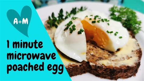 Microwave Poached Egg in 1 Minute a keto breakfast - YouTube