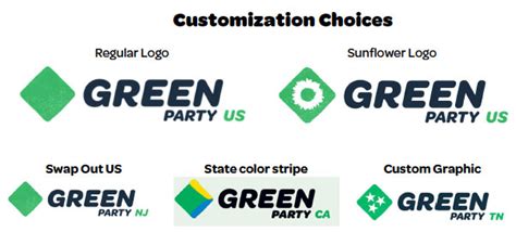 Customized Branding for States – Green Party of the United States