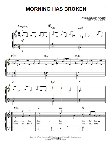 Morning Has Broken | Sheet Music Direct