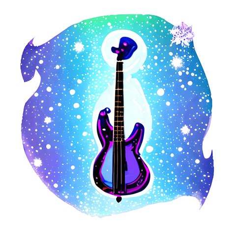 Norman Bass Guitar Purple · Creative Fabrica