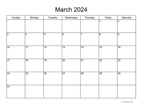 March Calendar 2024 Printable Wiki - Deena Eveleen