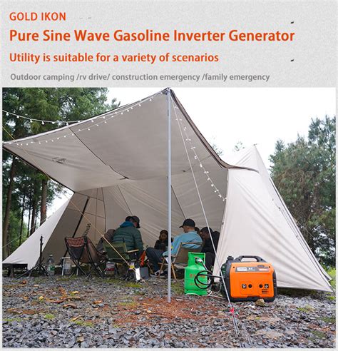 Pure Sine Wave Gasoline Inverter Generator 5kw Dual Fuel Epa Diesel ...