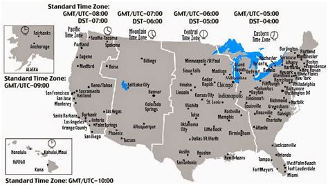 TIME ZONES MAP | ShipTraffic.net