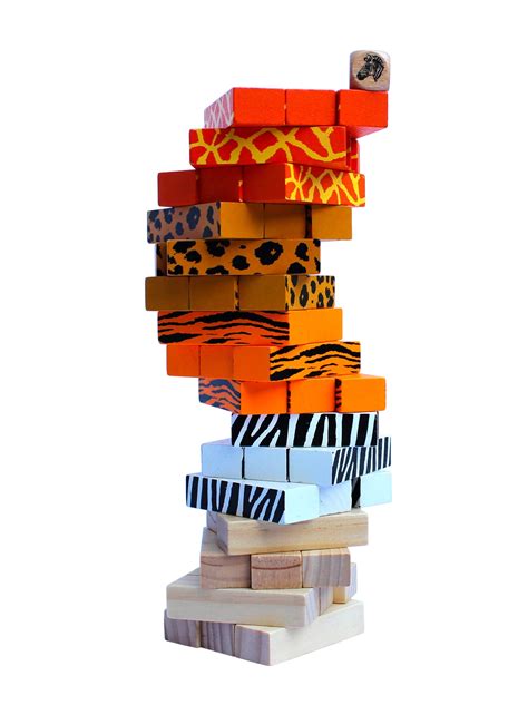 Wooden Color Tumble Tower ----- Wooden Jenga Game