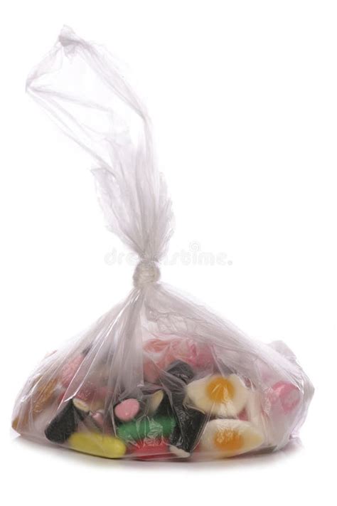 Bag of sweets stock photo. Image of brittle, white, studio - 16596280