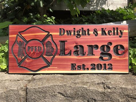 Firefighters Wood Sign - Wood Signs of Gatlinburg Woodworking Sign Shop | Made to Order Wooden Signs