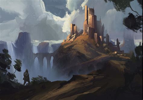 Fantasy landscape concept sketch : r/conceptart