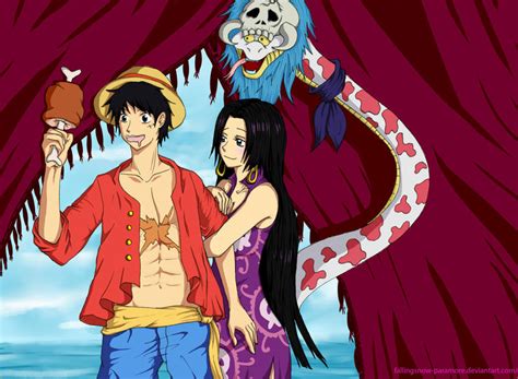 ONE PIECE: Boa Hancock x Monkey D. Ruffy by fallingSnow-Paramore on ...