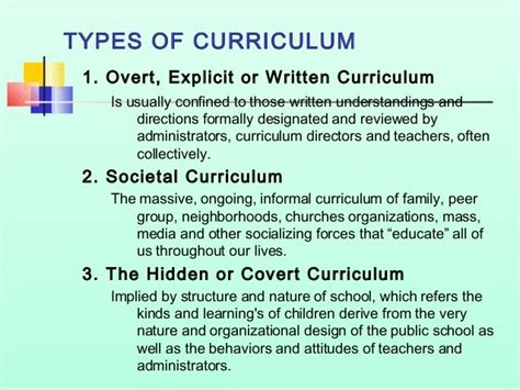 Curriculum Models and Types