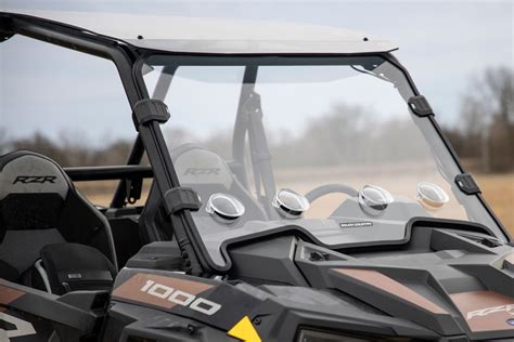 Vented Full Windshield | Scratch Resistant | Polaris RZR 4WD (20-21) | Rough Country