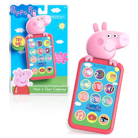 Peppa Pig Interactive Talking Toy Cell Phone with Realistic Sounds ...