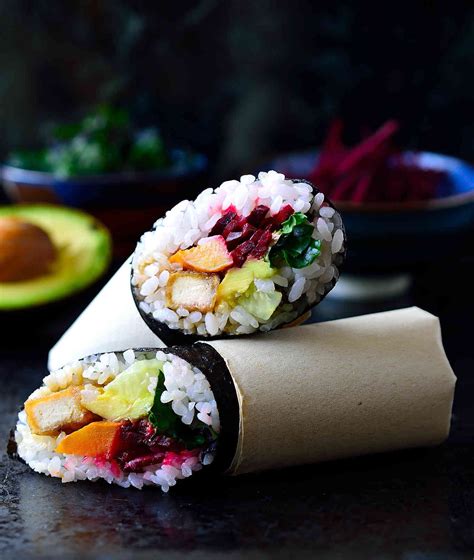 Teriyaki Tofu Sushi Burrito Recipe - Cilantro and Citronella