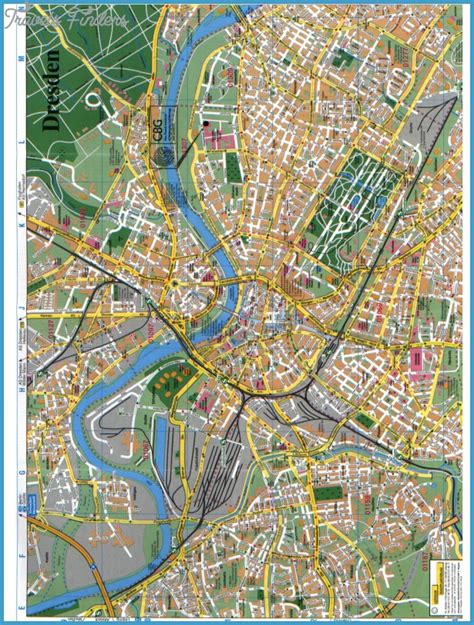 Map of Dresden - TravelsFinders.Com