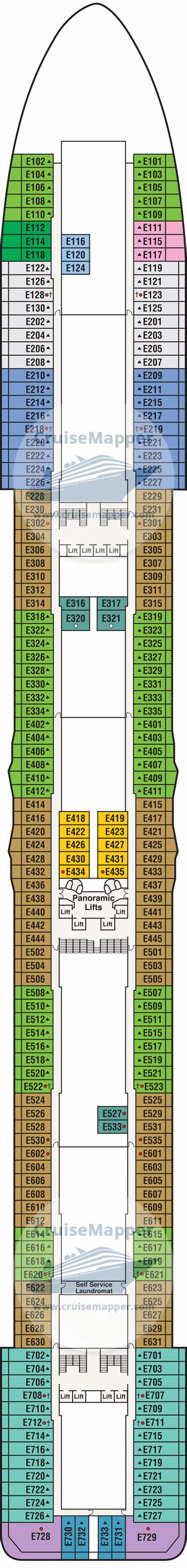 Sky Princess deck 8 plan | CruiseMapper